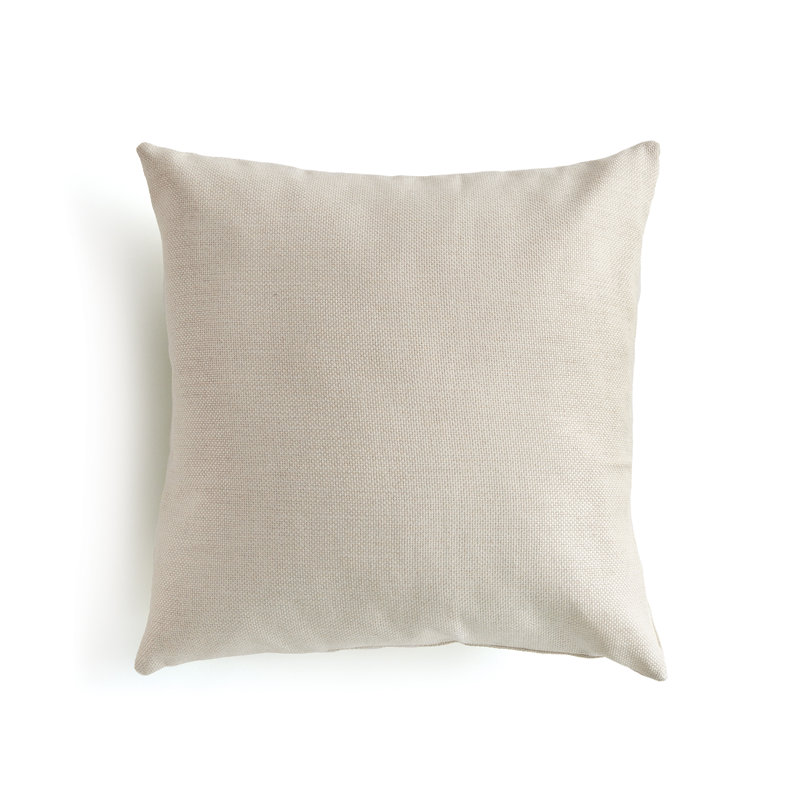 Coussin d'extérieur carré 20 po Sylvie, Gris clair