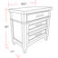 Table de chevet en bois massif Bankhead