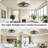20" Dimmable LED Ceiling Fan with Remote Control-506734751