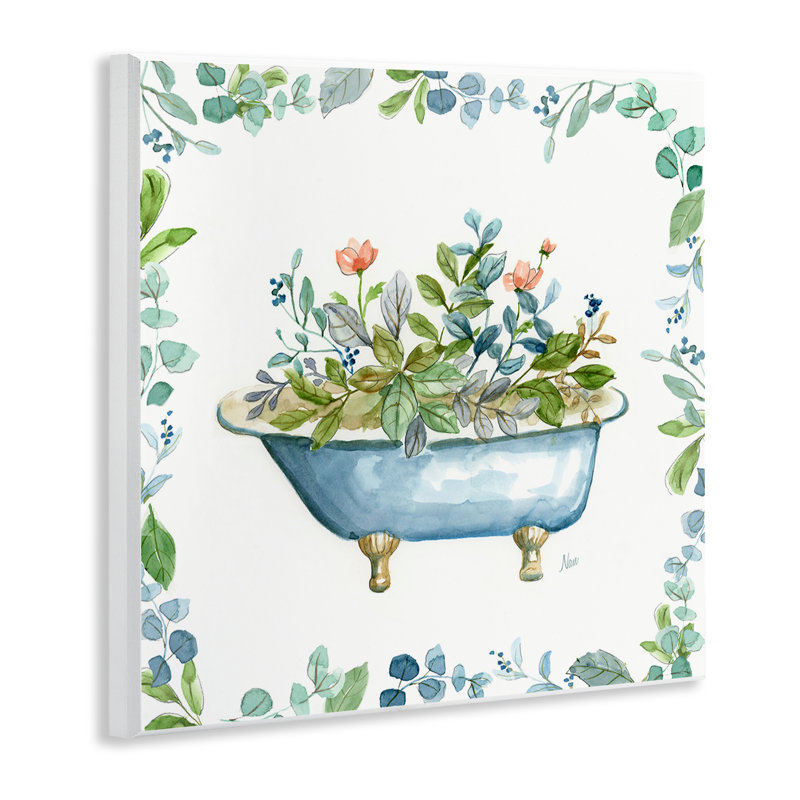 "Botanical Bath Tub", art mural par Nan