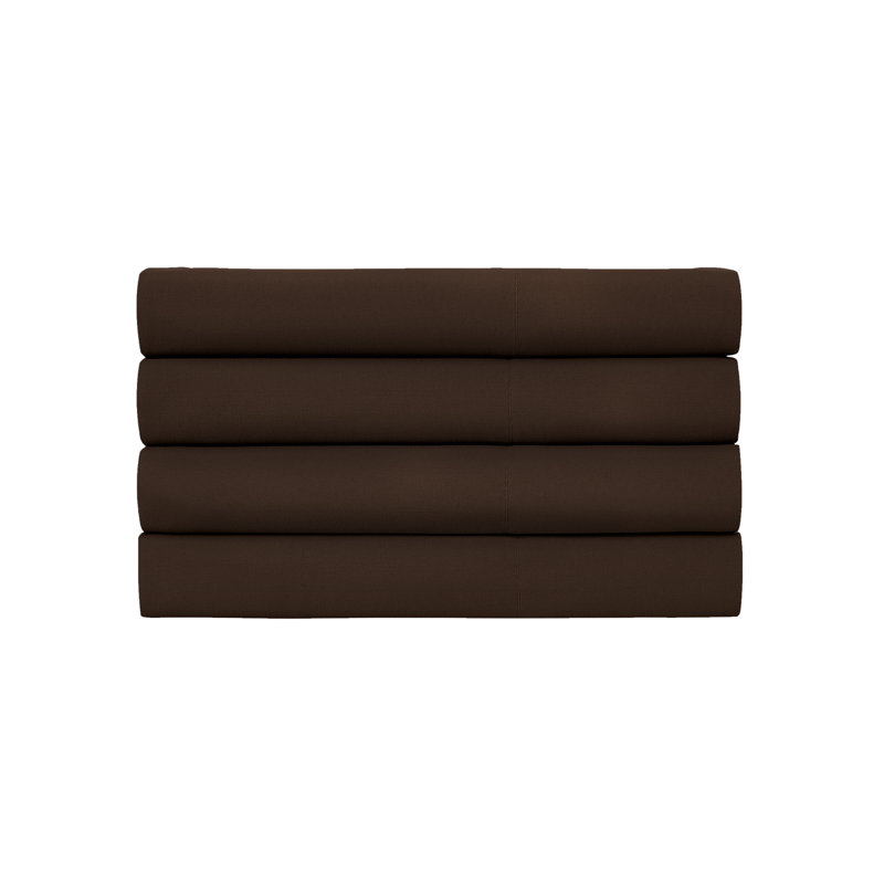 Vilano Springs Easy care Microfiber Four Pillowcases by Southshore Fine Linens, Queen, Brown
