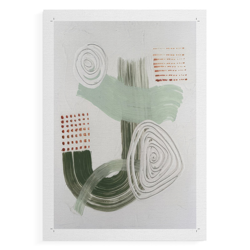 Jade Rhythm II - Impression sur toile seulement - NON-CADRE, H 60 po x l 40 po