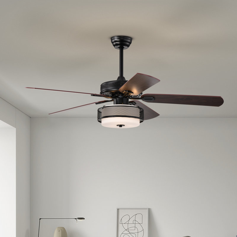 Ventilateur de plafond 5 lumières avec télécommande Alistair