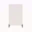 Bibliothèque 32 po en verre trempé blanc (4 tablettes)