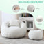 Fauteuil à billes moderne avec lecture confortable pour adultes dans la chambre à coucher Super Chenille en tissu à motif citrouille - Repose-pieds multifonctionnel ergonomique profilé sans installation 100%-1308966714