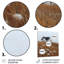 Blanc, blanc, brun, campagne d'hiver, paysage - ferme, art mural-1432862813-1432862884