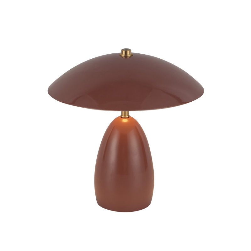 Sheffield 9-In Table Lamp, Red, Red