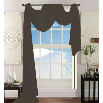 Rideau en polyester transparent