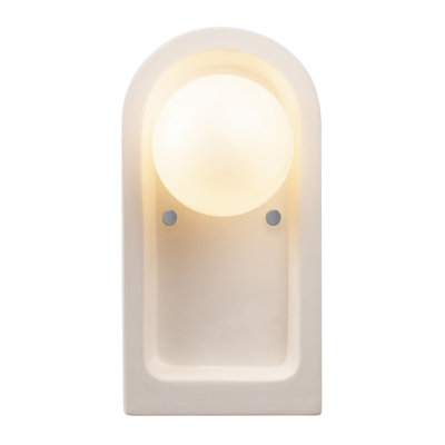 Sahrish Ceramic Flush Mounted Sconce