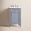 Meuble-lavabo simple gris l 21 po x P 21,5 po x H 35 po Rivers-1062453869