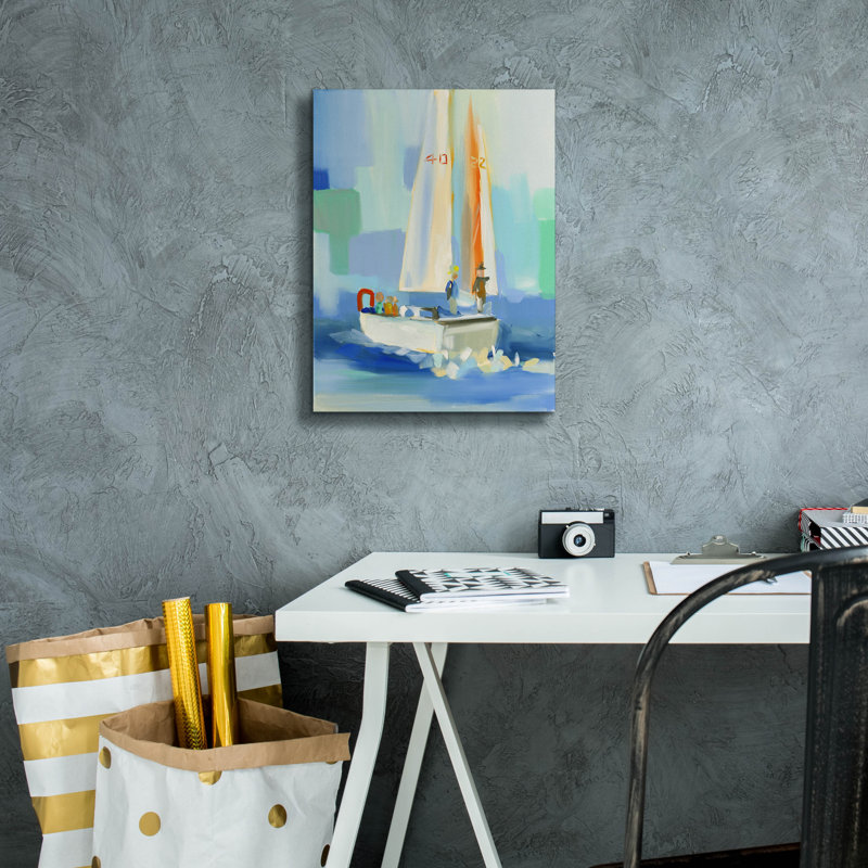 "Voilier" par Jenny Westenhofer, H 16 po x l 12 po x P 0,75 po