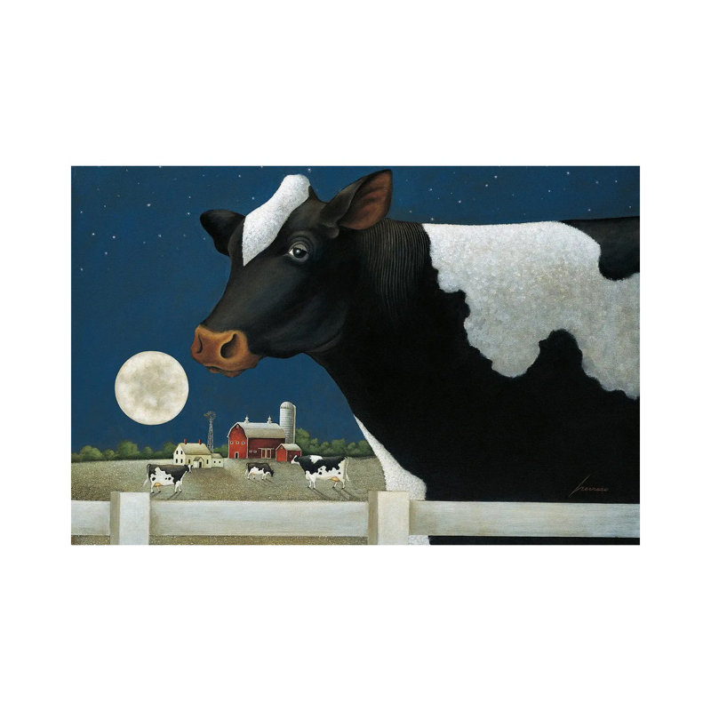 Full Moon 1 Piece Wrapped Canvas Painting, 66.04 cm H x 45.72 cm W x 3.175 cm D