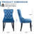 Milva Velvet Dining Chairs Upholstered High-end Tufted Dining Room Chair with Nailhead Back Ring-291755000