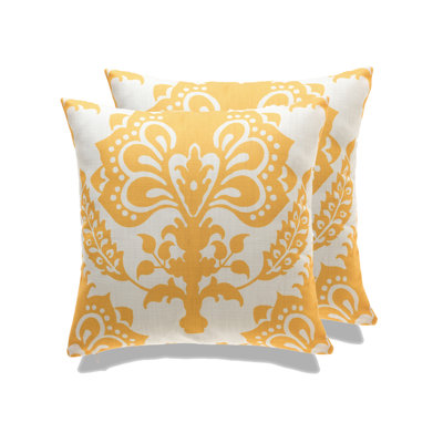 Vienna Floral Linen Throw Pillow