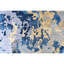 Hand Knotted Abstract Area Rug in Blue/Gold/Red/Gray-1004492192