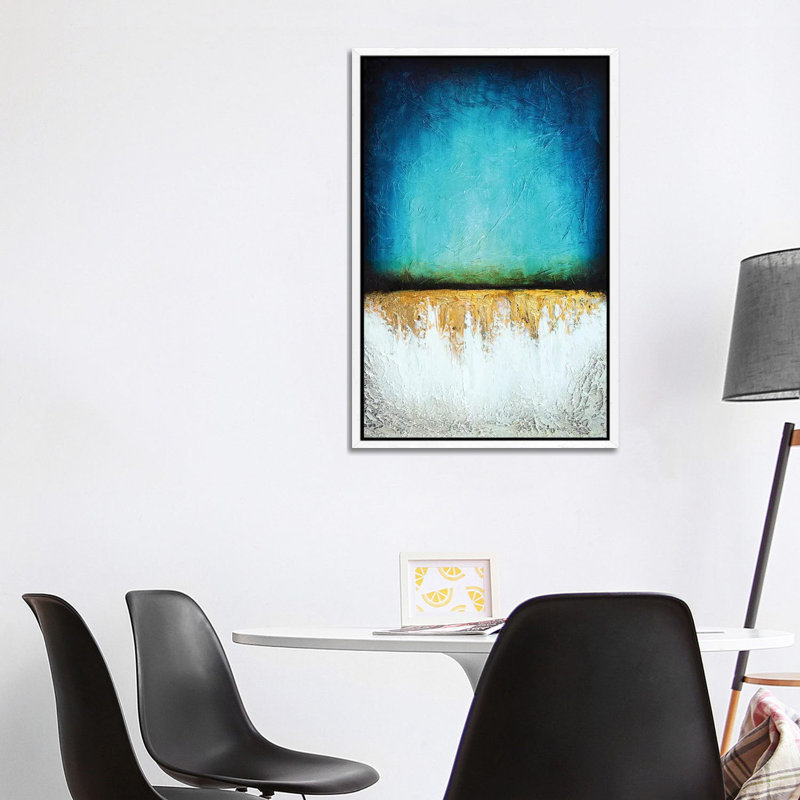 Frozen Reflection - Print on Canvas, 101.6 cm H x 66.04 cm W, White Framed
