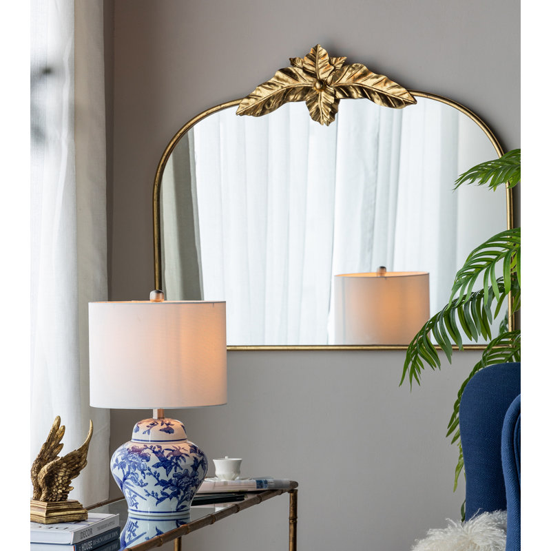 Miroir mural 39,5 "x 35" avec cadre en métal et miroir mural pour salon Bedrrom