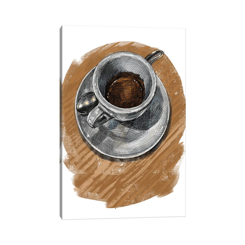 Espresso Montreal 1 Piece Wall Art on Canvas, 66.04 cm H x 45.72 cm W x 1.91 cm D, Canvas