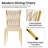 Velvet Dining Chairs Set - Woven Dining Room Chairs with Metal Legs- Modern Upholstered Accent Chair for Dining Room, Kitchen, Vanity, and Living Room-1476971144-1476971142-1487497232