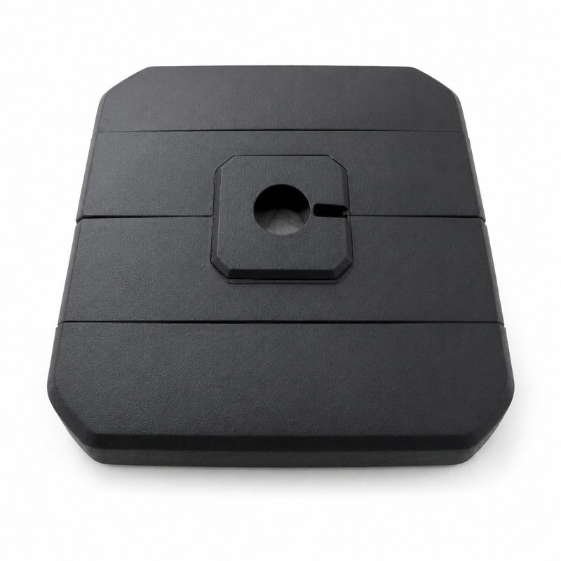 Porte-à-faux Ebonique, Champagne, H 108 po x l 144 po x P 144 po, Plastic Base