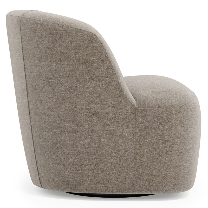 Fauteuil pivotant en tissu Tilly, 5535-044
