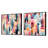 Cityscape Lines Striped Pattern - Abstract Shapes Square Collage Set Of 2-101861949-101861954