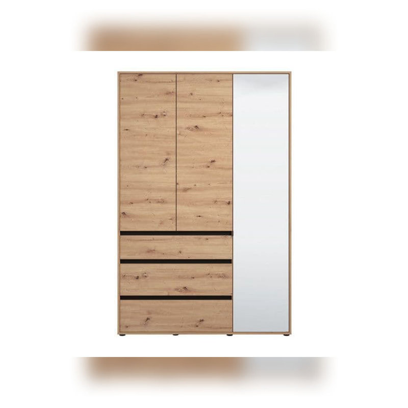 Solid + Manufactured Wood Wardrobe, Oak