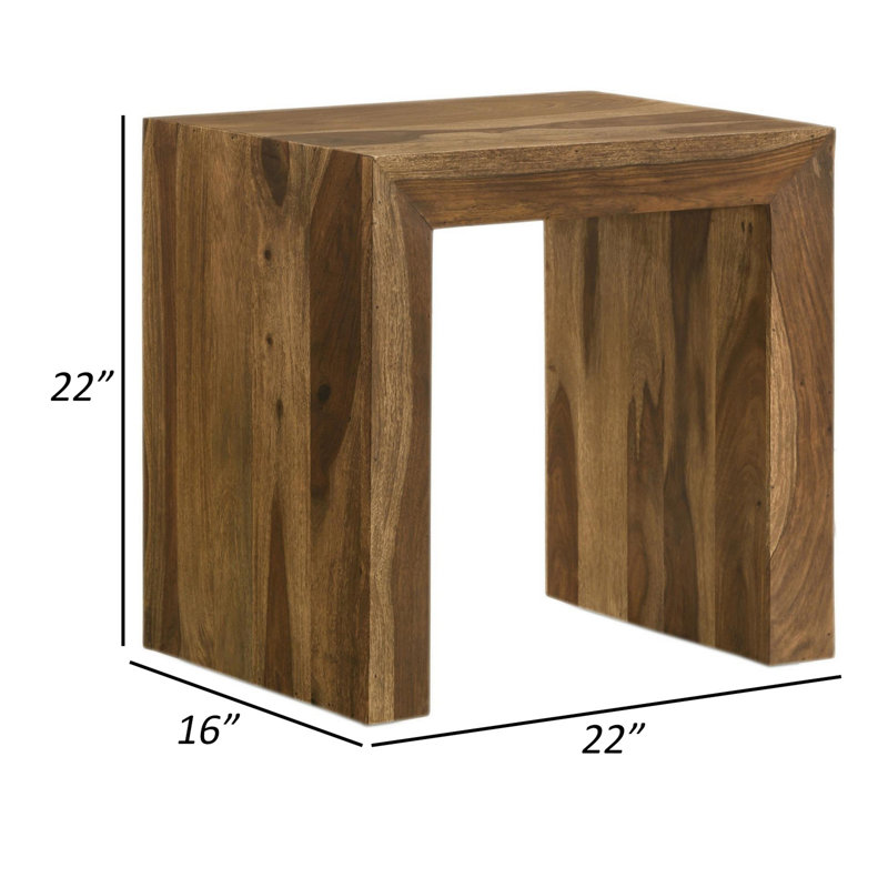 Table de bout en bois massif Breege