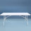 8ft White Plastic Folding Table, Portable Foldable Table With Handle For Party & Camping