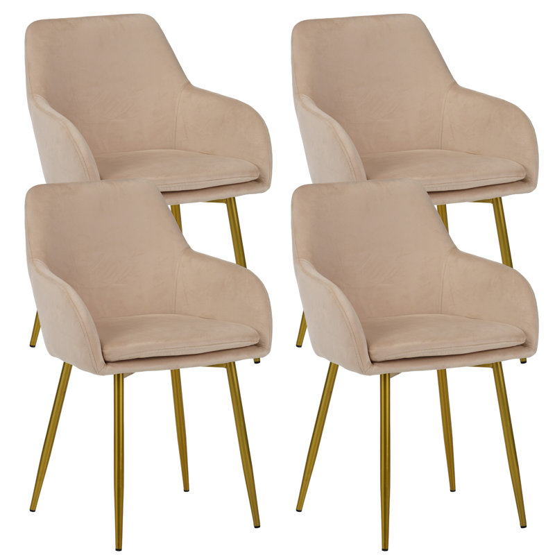 Chaise d'appoint rembourrée en velours Kamai, 4