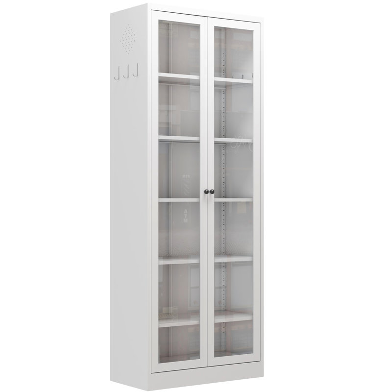 Grand garde-manger en métal de 72 pouces avec 5 tablettes réglables, couleur blanche, utilisation, conception en formaldéhyde, ancrages muraux autoportants,