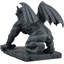 Figurine de gargouille diable démoniaque à oreilles de père Noël