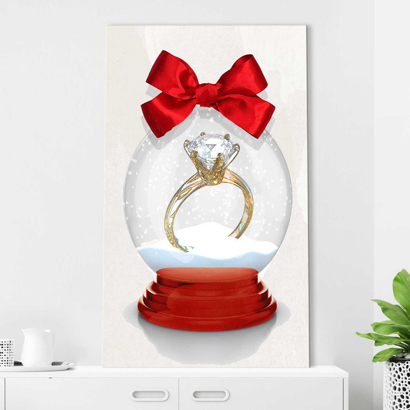 Anneau en boule de cristal (verticale) par Jodi - impression, H 30 po x l 18 po x P 1 po, Toile tendue