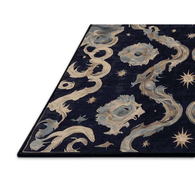 Tapis gris soyeux et moelleux, Rectangle de 5 pi x 8 pi