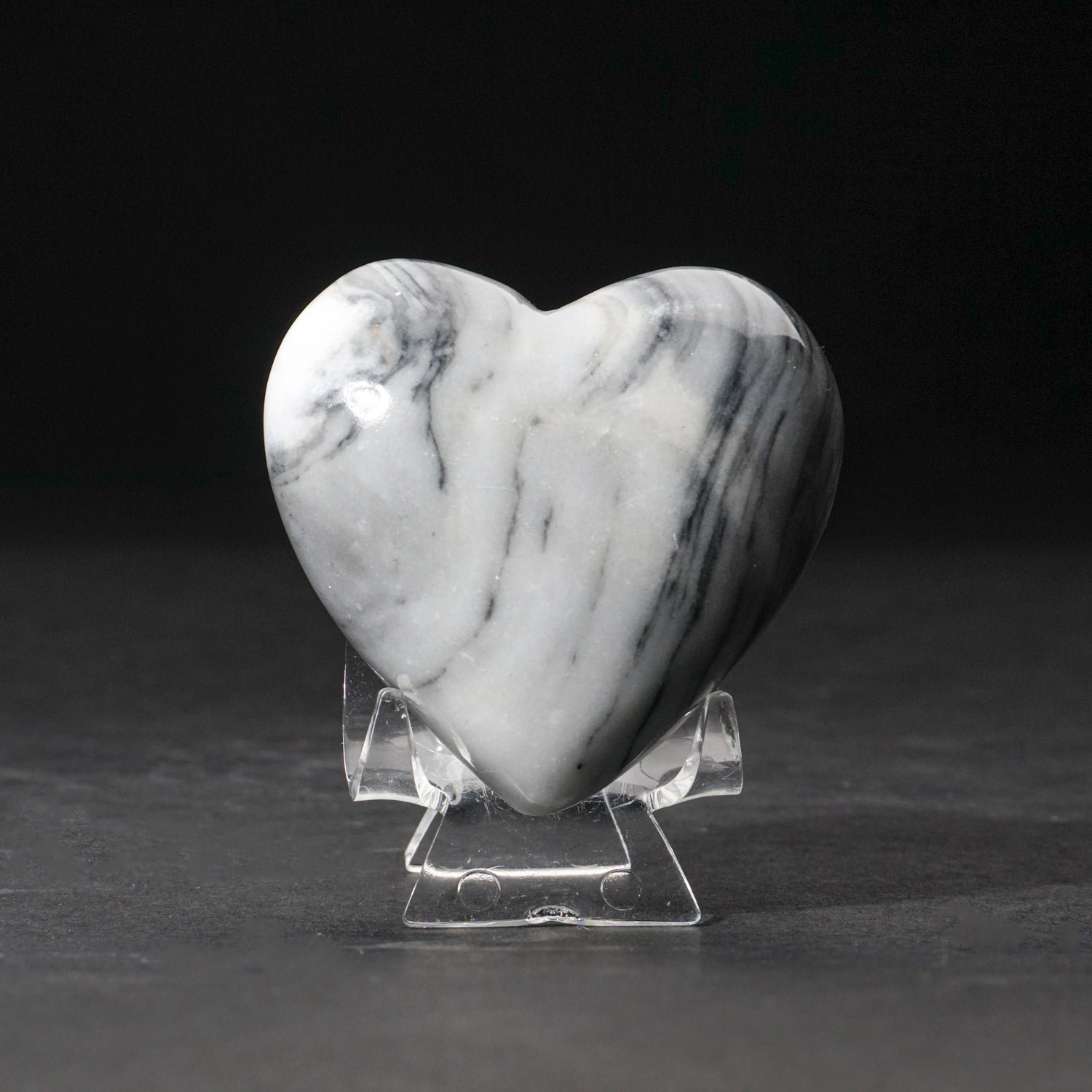 Astro Gallery of Gems Banded Onyx Heart Sculpture (0.42 Lbs)