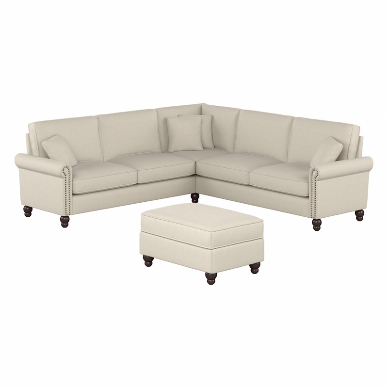 Fruzsina Upholstered L-Shaped Sectional Symmetrical, Cream