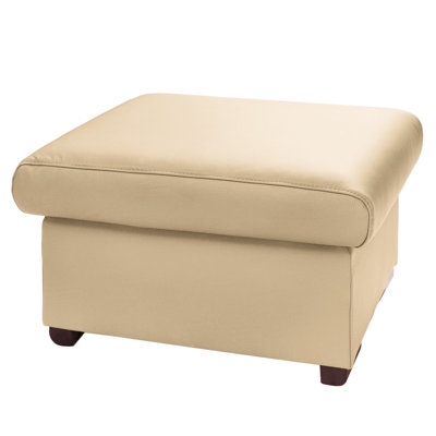 UNI Footstool 70cm Wide Genuine Leather Rectangle Solid Colour Standard Ottoman with Storage
