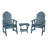 Anette Outdoor Adirondack Chair With Table-476427925