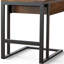 Table de bout avec rangement caché Wyonnia