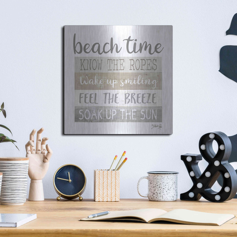 «Beach Time» par Marla Rae, H 12 po x l 12 po