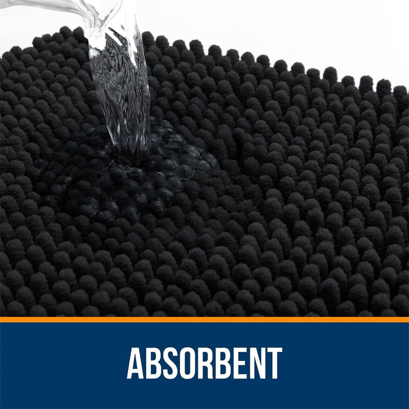 Campagne Chenille Non-Slip Bath Mat