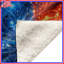 Couvertures bleues et rouges à motif fractal-123340597