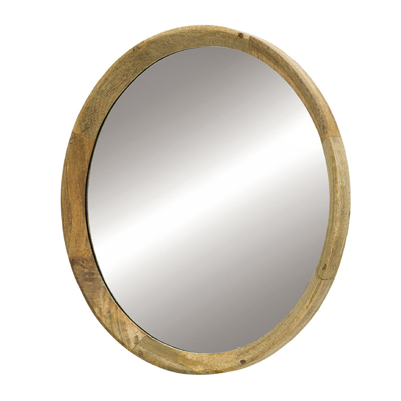 Hannum Round Mirror, Natural 