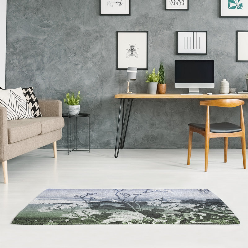 Chenille Floral Indoor Rug, Rectangle 3' x 5'