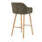 29.8"H Bar Stool With Solid Wood Frame And Foam Seat, Upholstered Counter Stool (Set of 2)-700440666