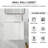 Didio 22.06'' Single Bathroom Vanity with Ceramic Top-1380765884