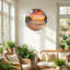 Horloge murale décorative moderne en verre Sunset Beach - 23,6 po-893023232