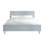 Gaines White High Gloss Finish Bed