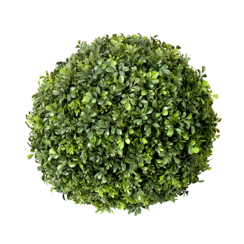 Garnes UV Rated Outdoor Boxwood Ball, 18" H × 18" W × 18" D