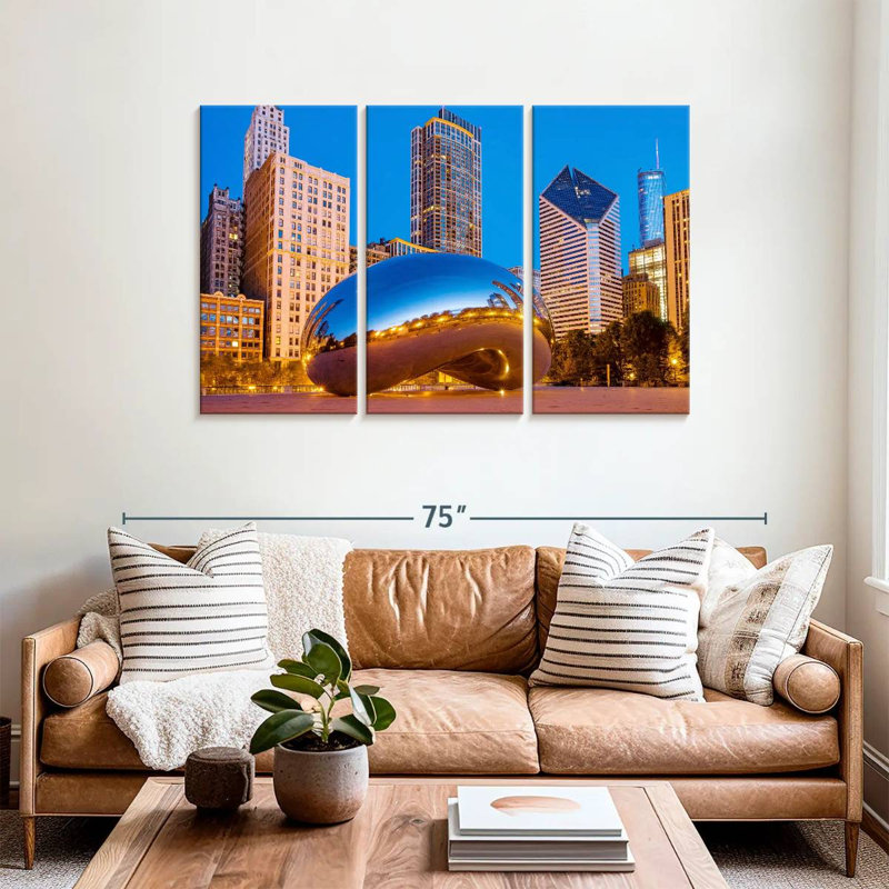 Sebbie Cloud Gate The Bean Millennium Park, 36" H x 57" W